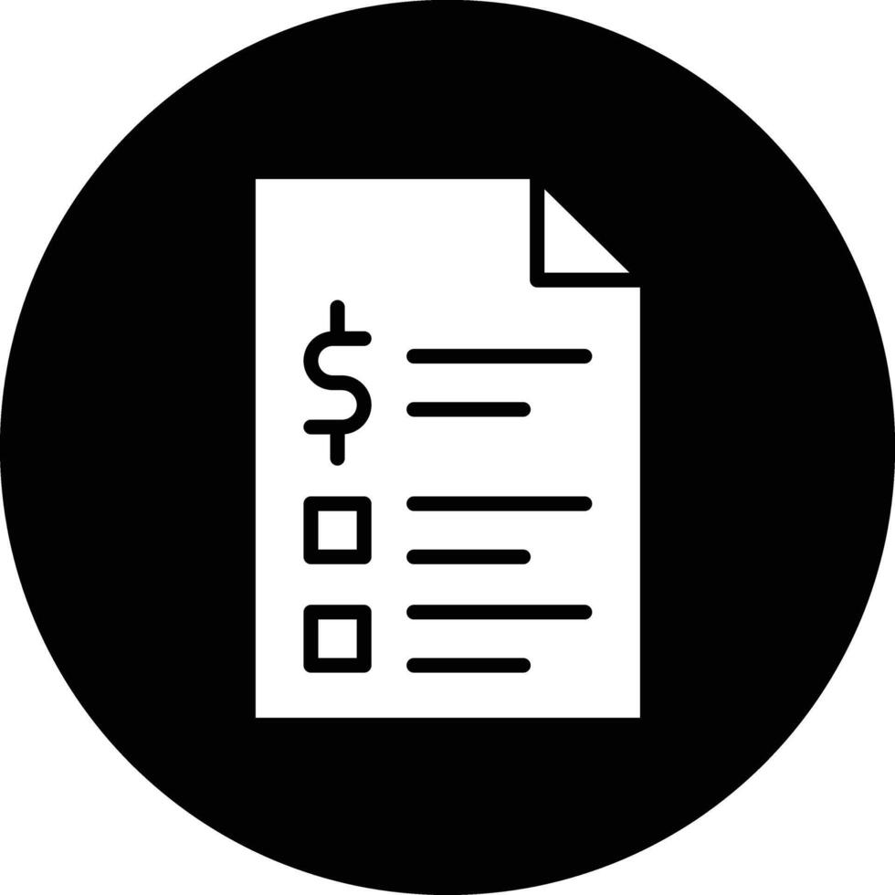 Invoice Icon Design Illustration vector