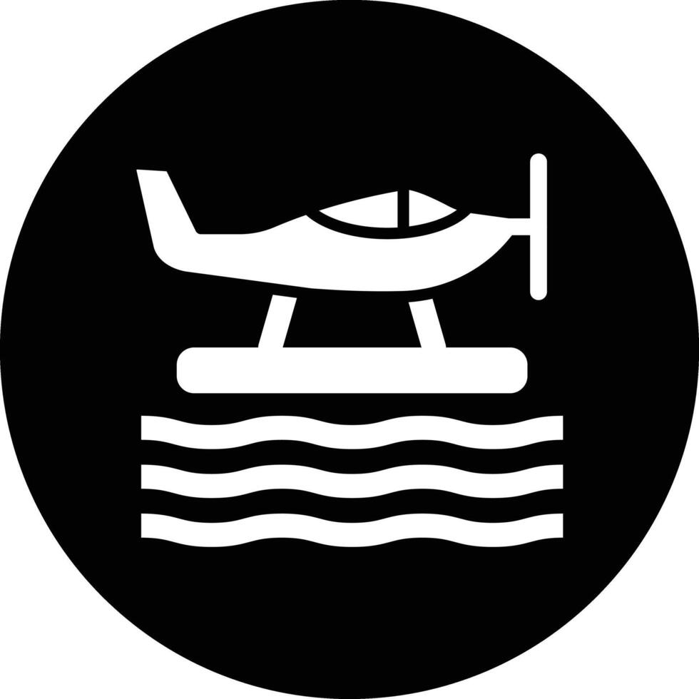 Seaplane Icon Design Illustration vector