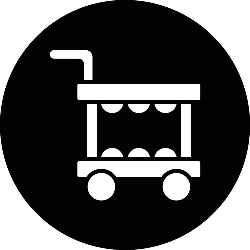 Food trolley Icon Design Illustration vector