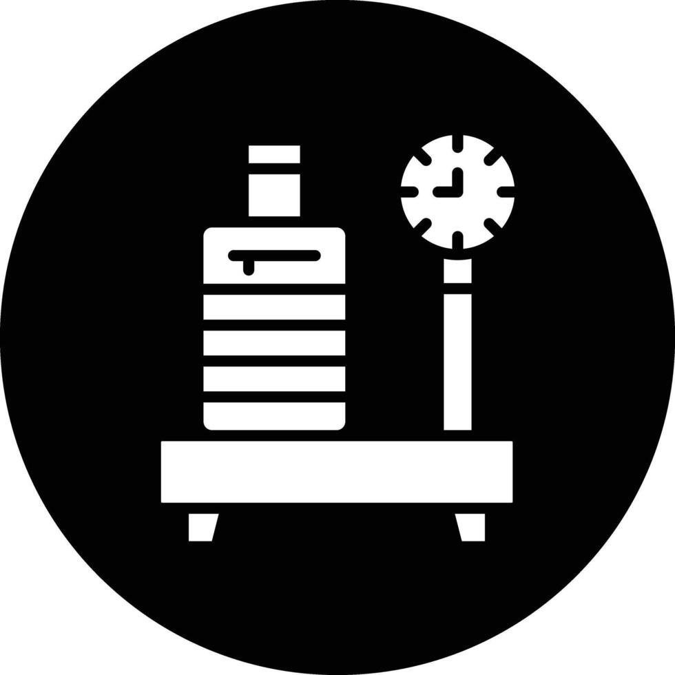 Luggage scale Icon Design Illustration vector