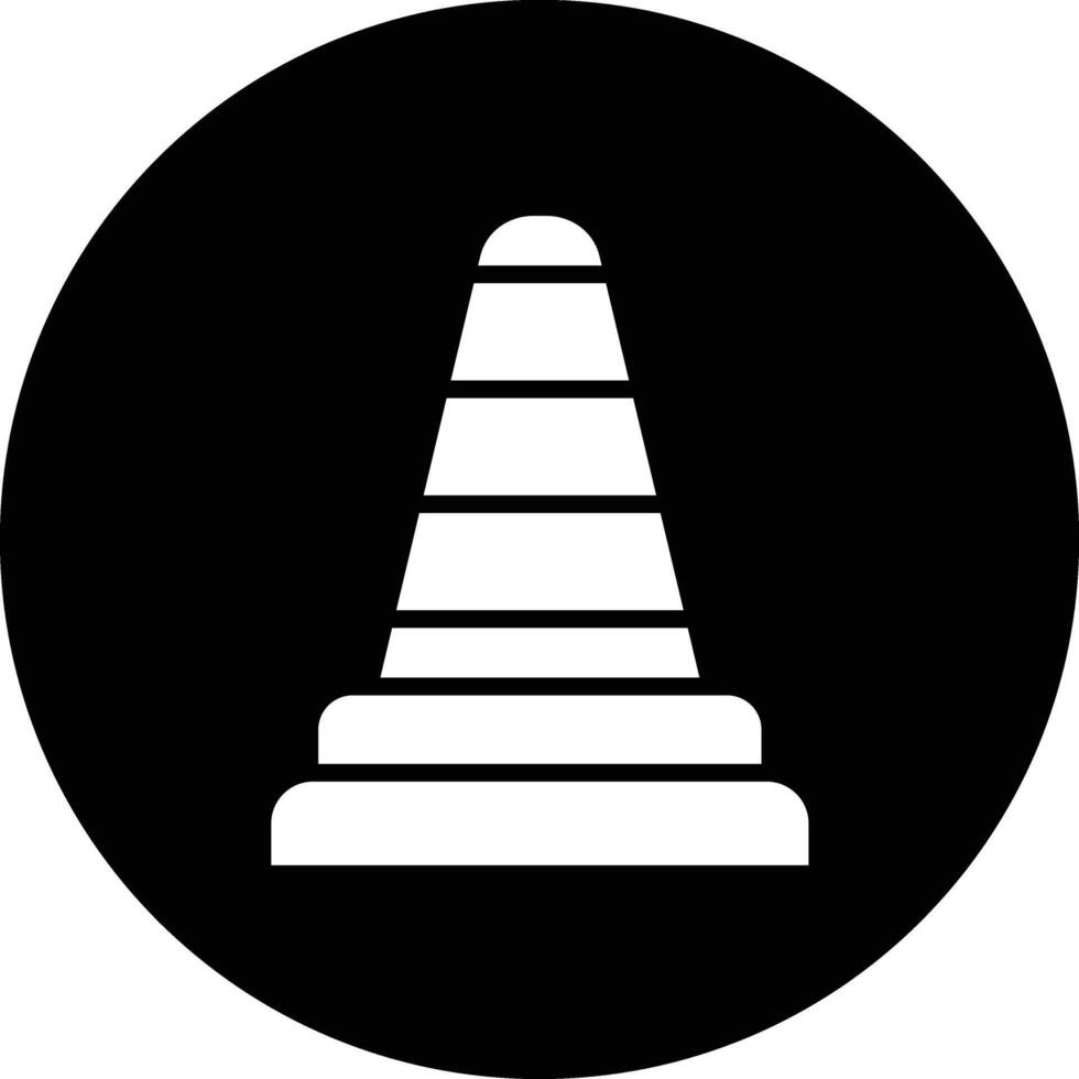 Traffic cone Icon Design Illustration vector