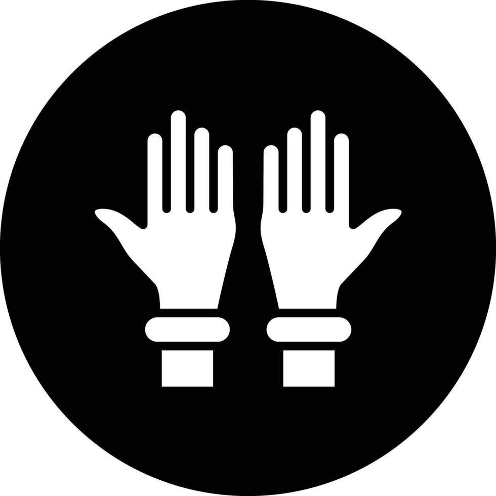 Plastic gloves Icon Design Illustration vector