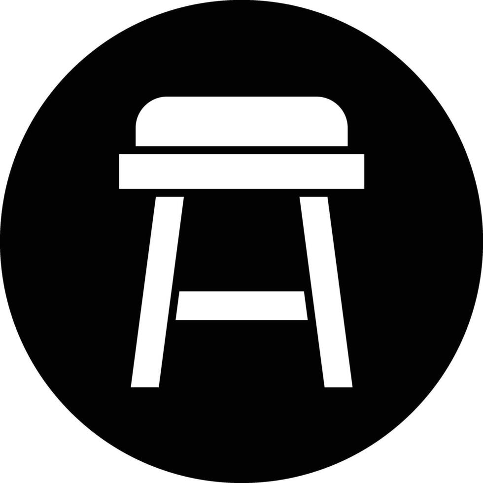 Stool Icon Design Illustration vector