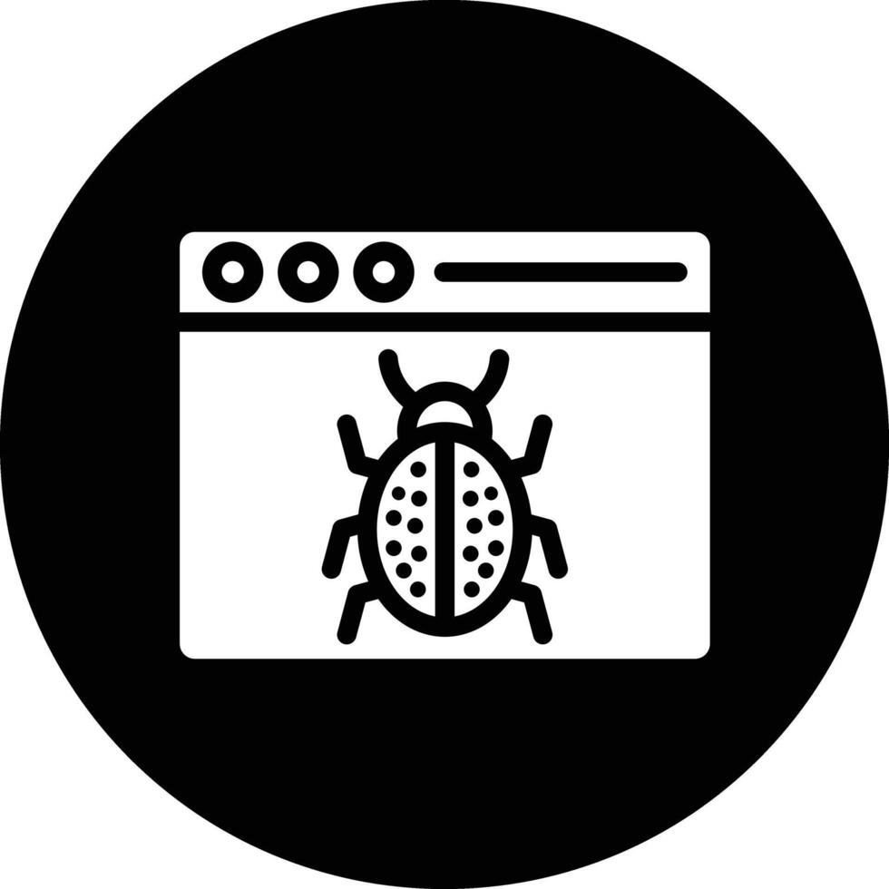Bug Icon Design Illustration vector