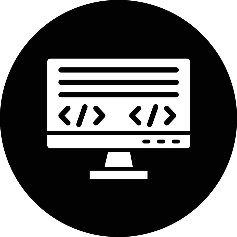 Coding language Icon Design Illustration vector
