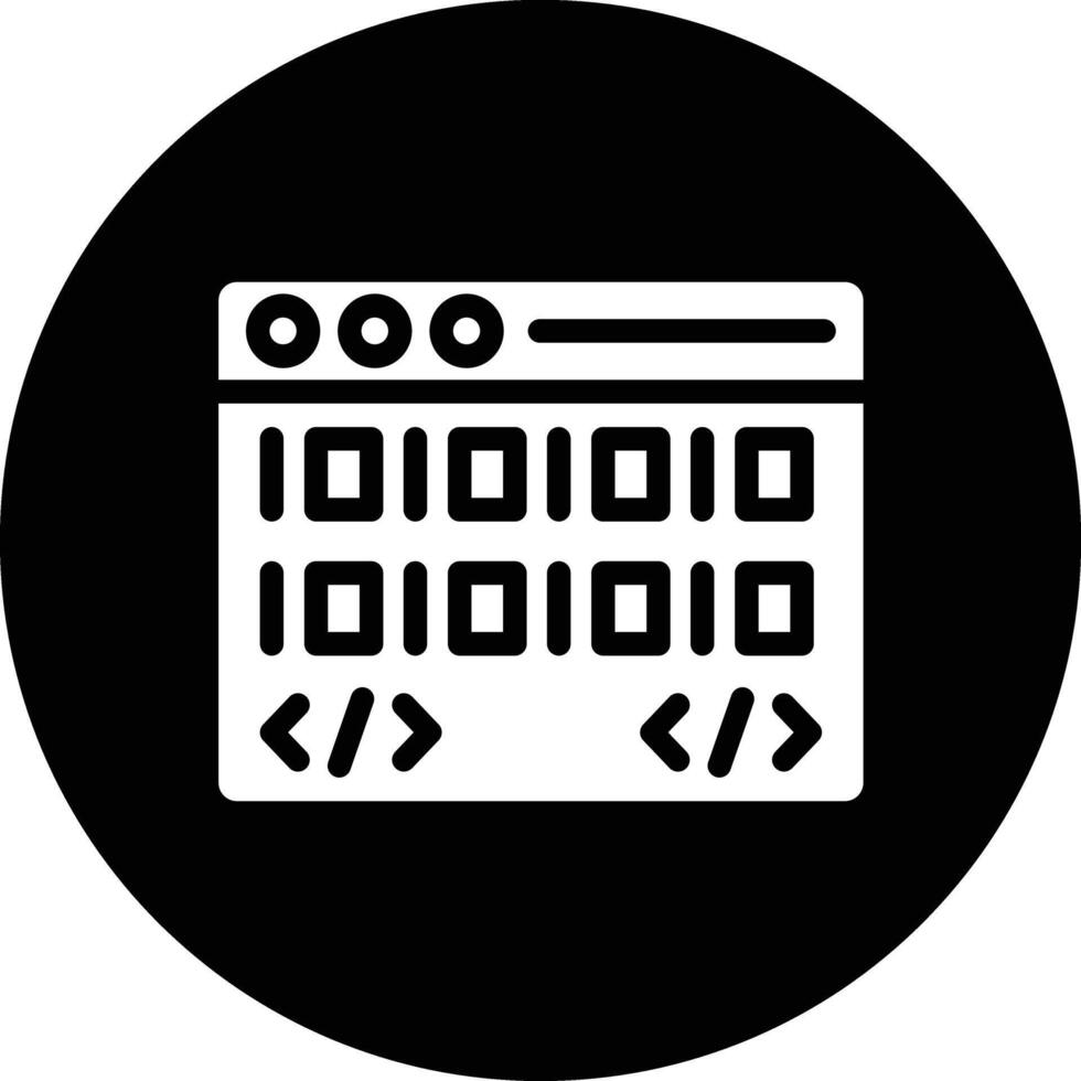 Binary code Icon Design Illustration 50225789 Vector Art at Vecteezy