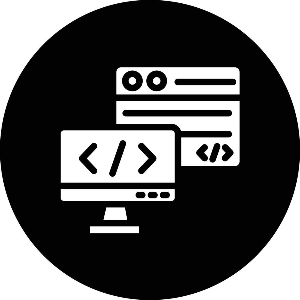 Backend Icon Design Illustration vector
