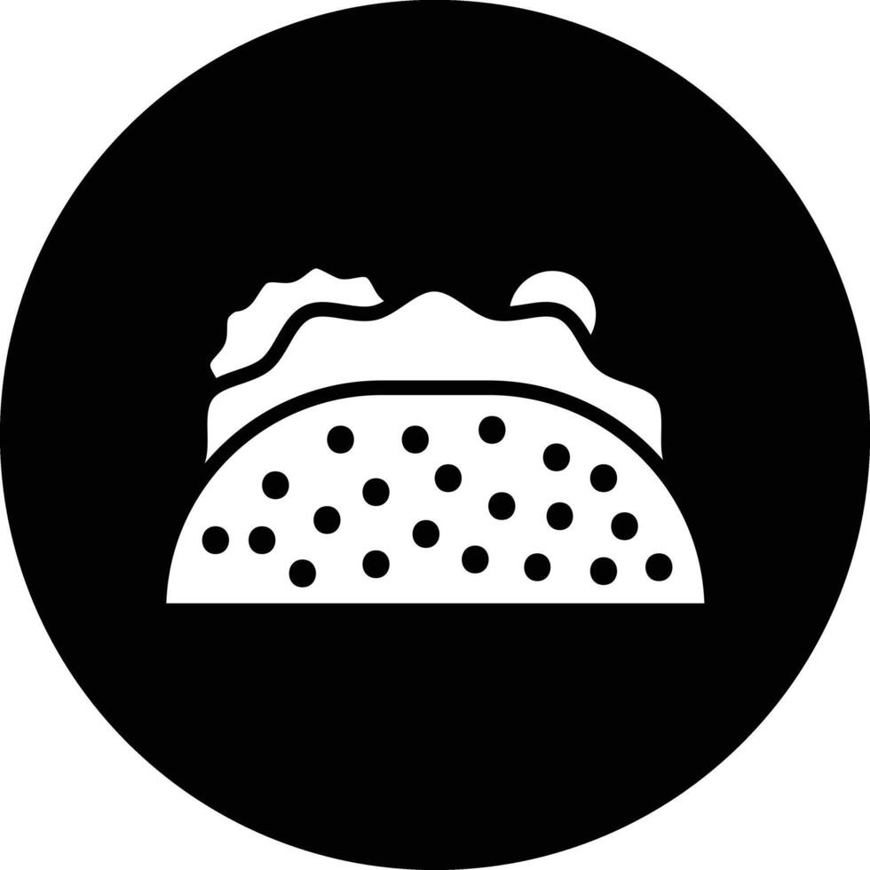 Taco Icon Design Illustration vector