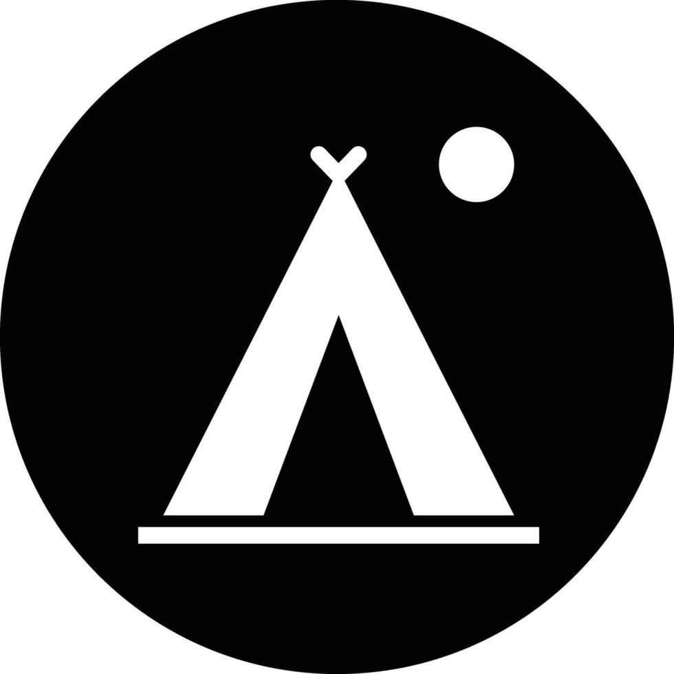 Camping Icon Design Illustration vector