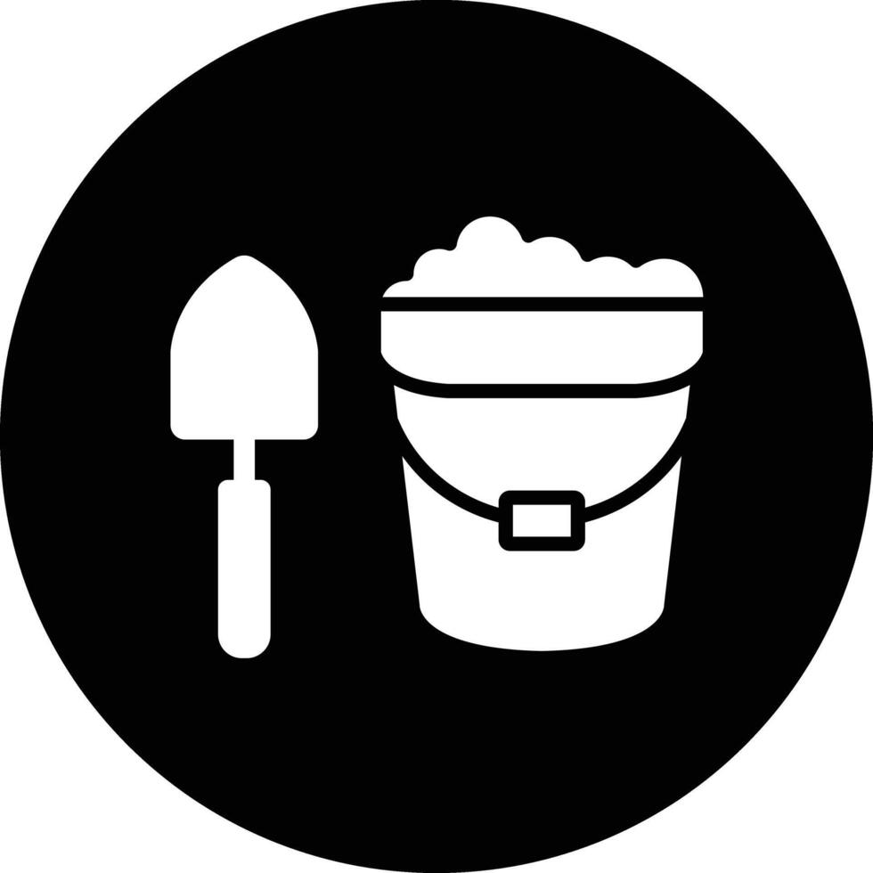 Sand bucket Icon Design Illustration vector