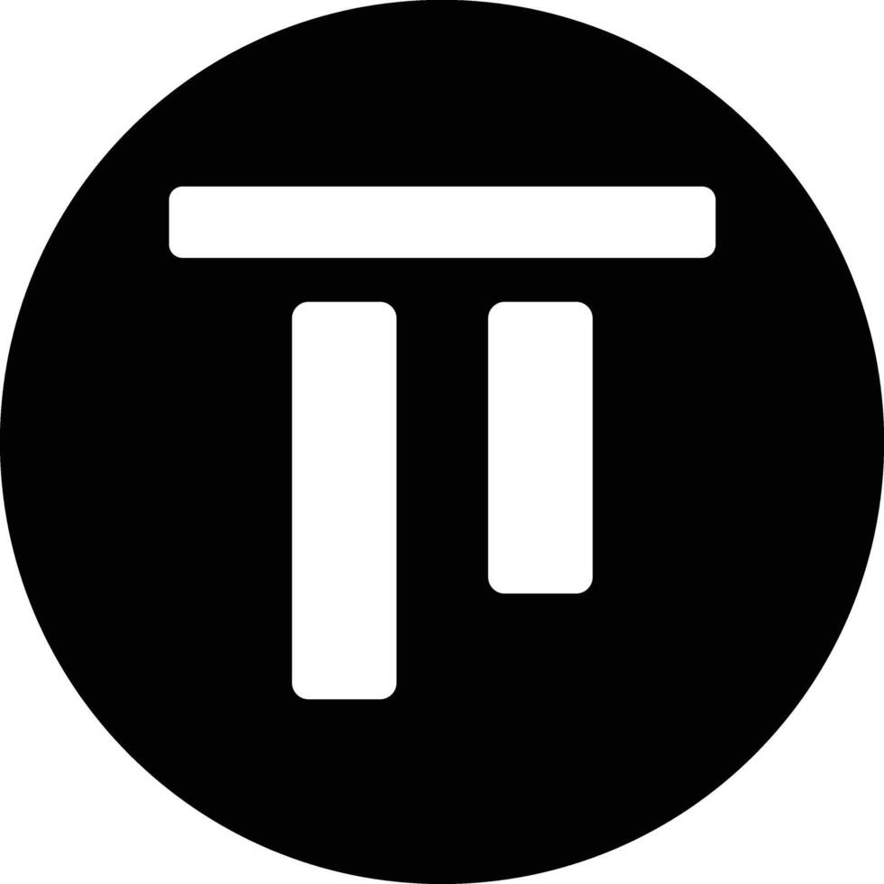 Top alignment Icon Design Illustration vector