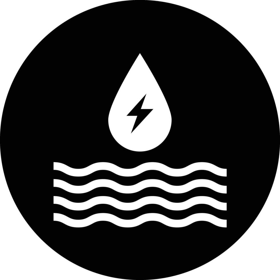 Water energy Icon Design Illustration vector