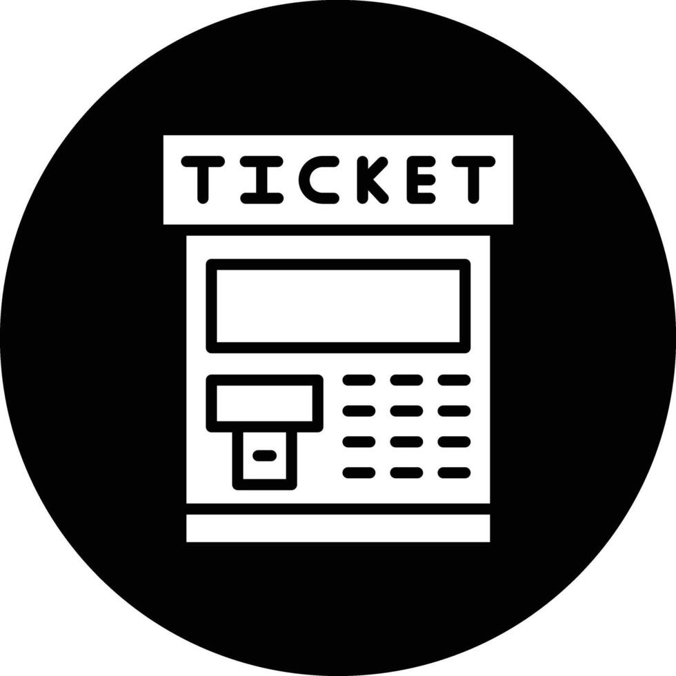 Ticket machine Icon Design Illustration vector