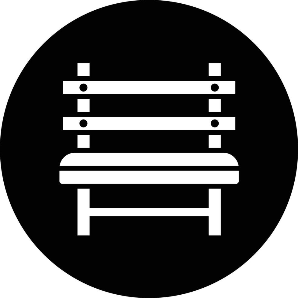 Bench Icon Design Illustration vector