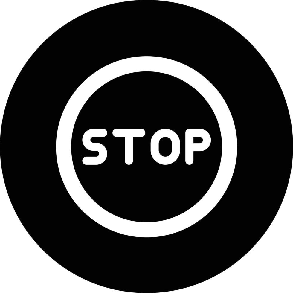 Stop Icon Design Illustration vector
