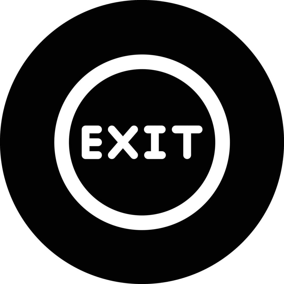 Exit Icon Design Illustration vector