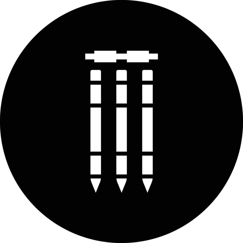 Wickets Icon Design Illustration vector