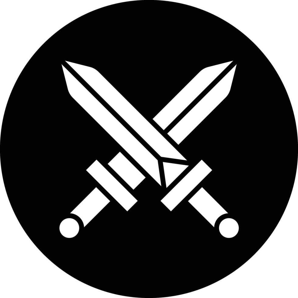 Swords Icon Design Illustration vector