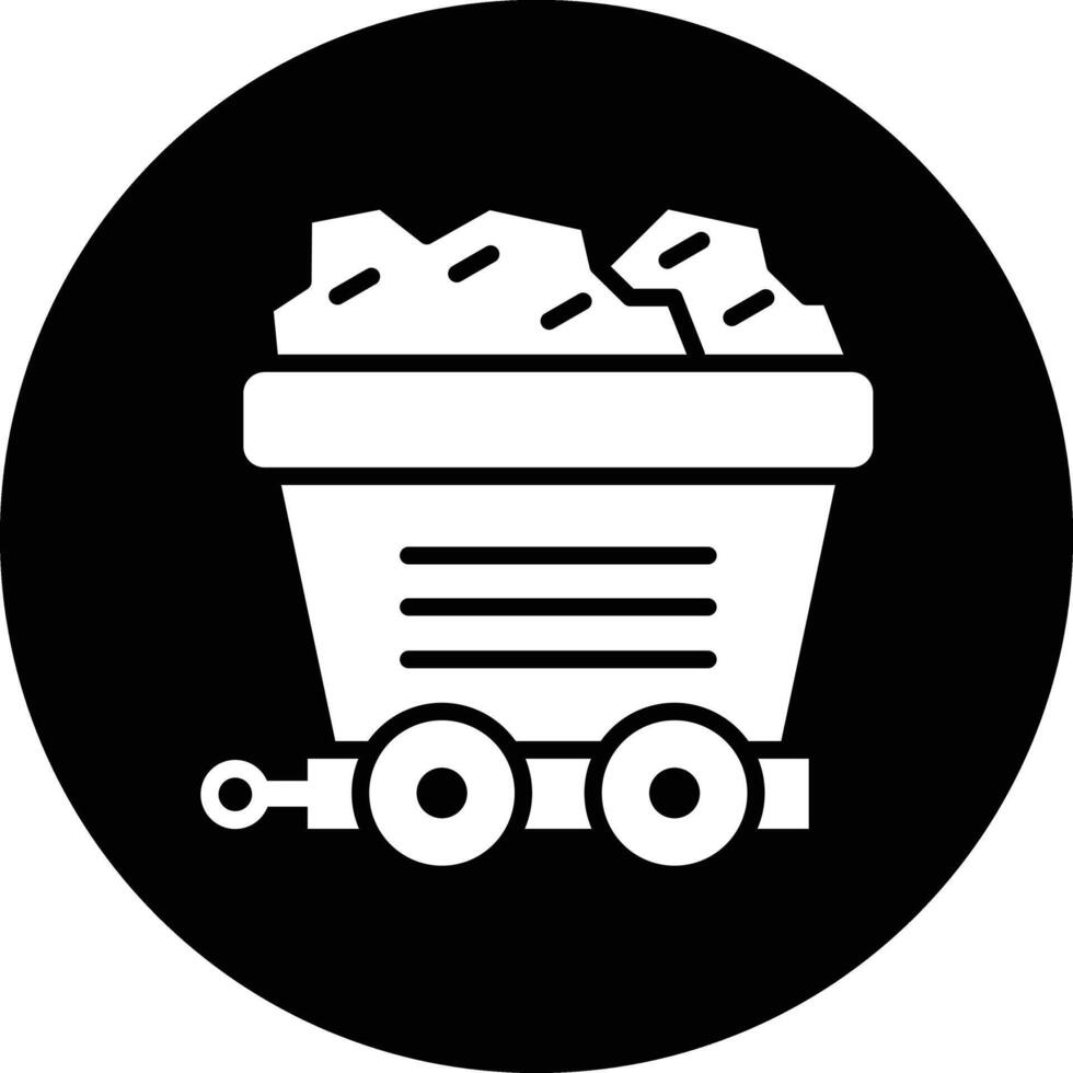 Mining cart Icon Design Illustration vector