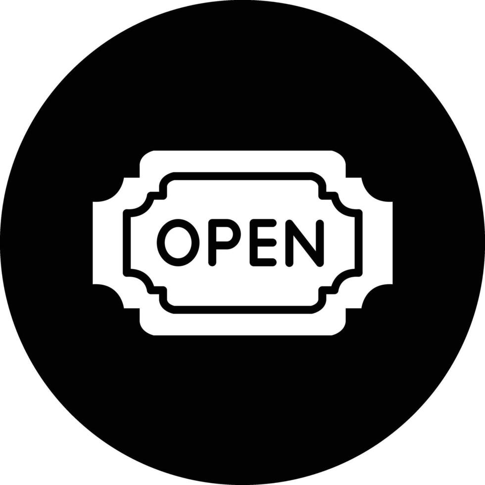 Open Icon Design Illustration vector