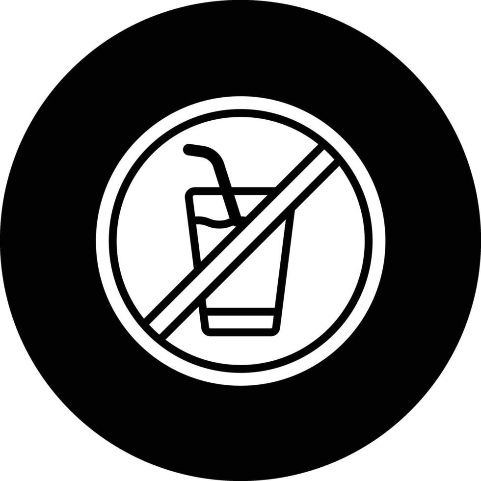 no drink Icon Design Illustration vector