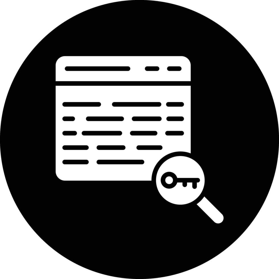 Keyword Icon Design Illustration vector