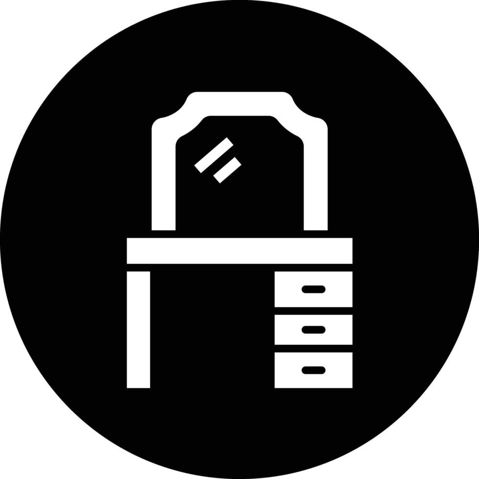Dressing table Icon Design Illustration vector