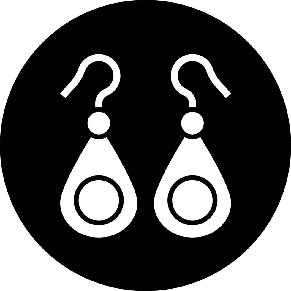Earrings Icon Design Illustration vector