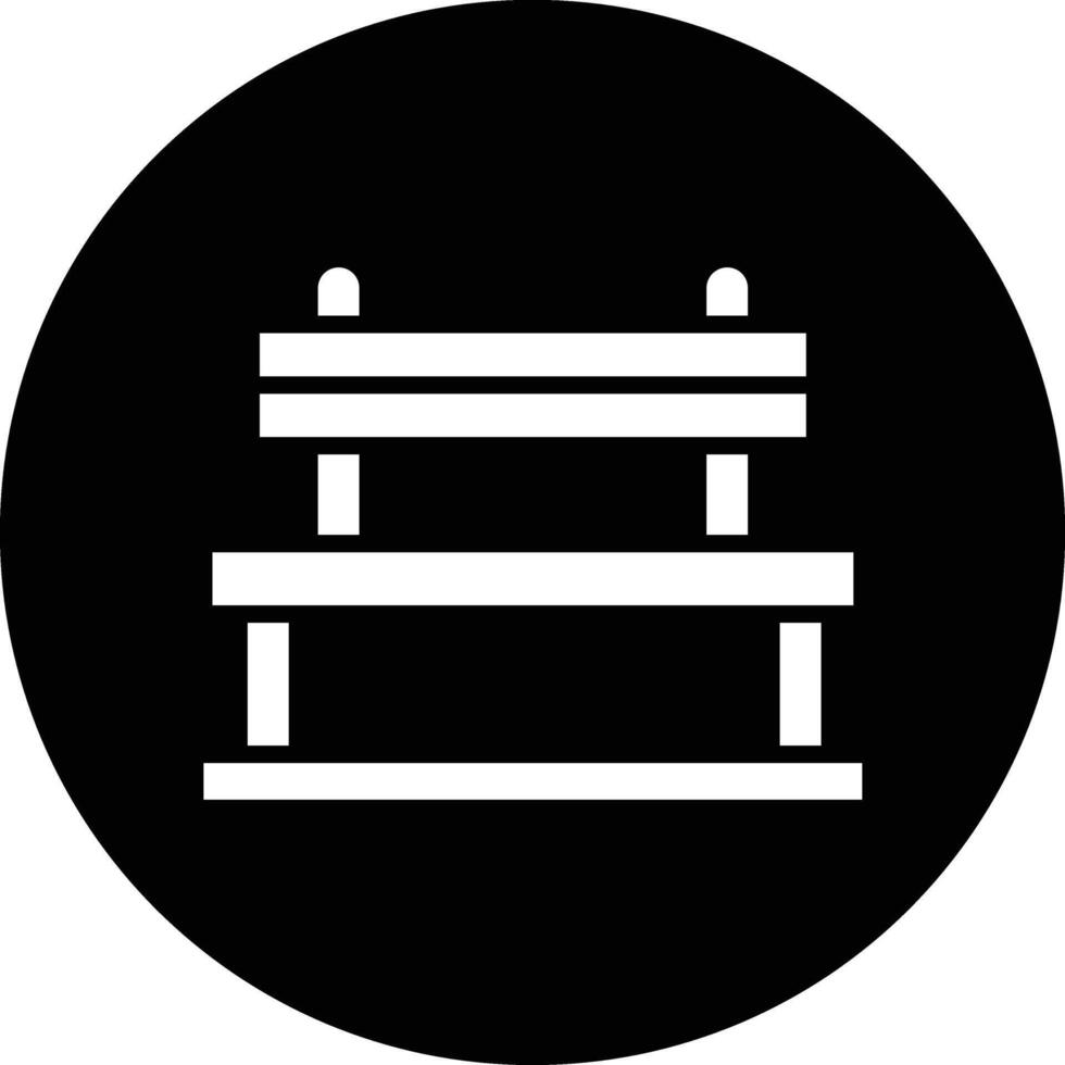 Bench Icon Design Illustration vector