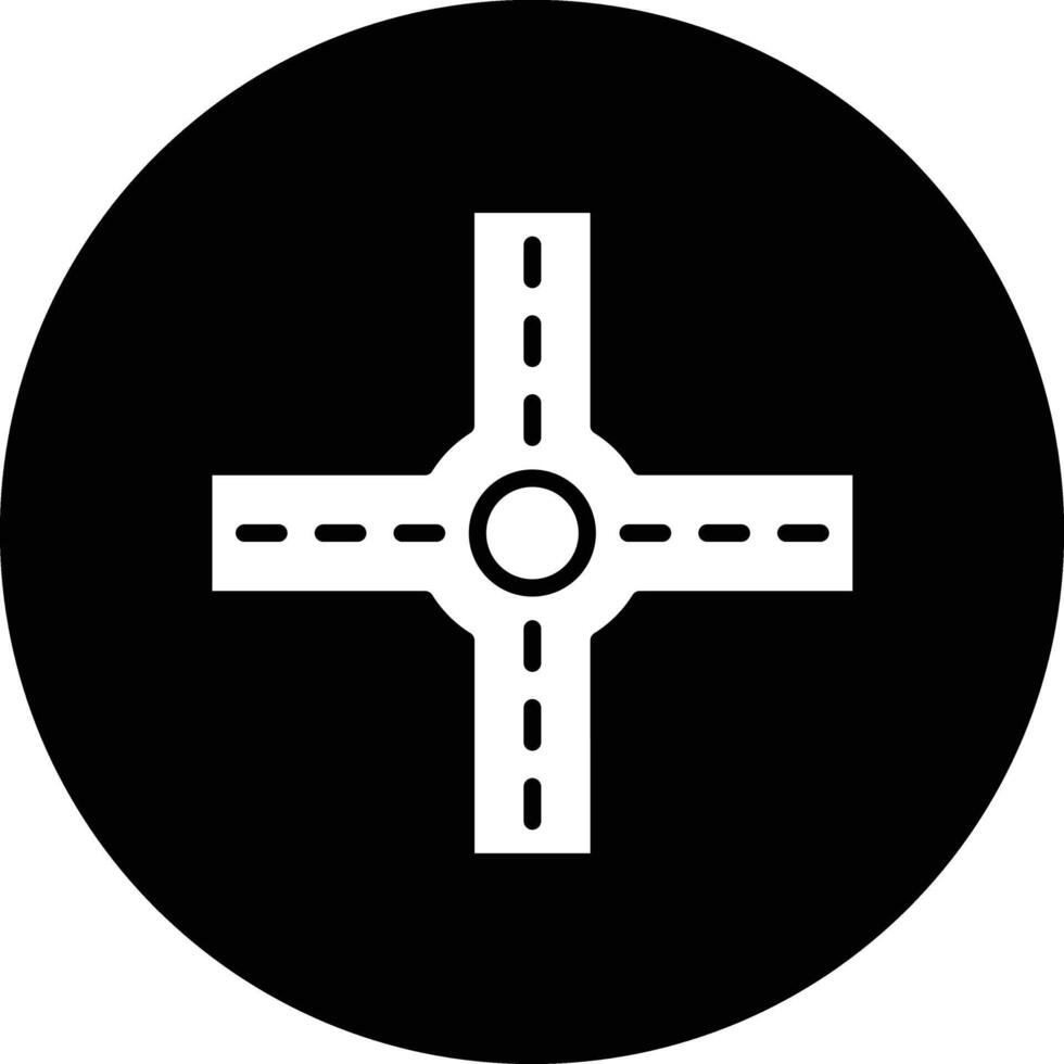 Crossroad Icon Design Illustration vector