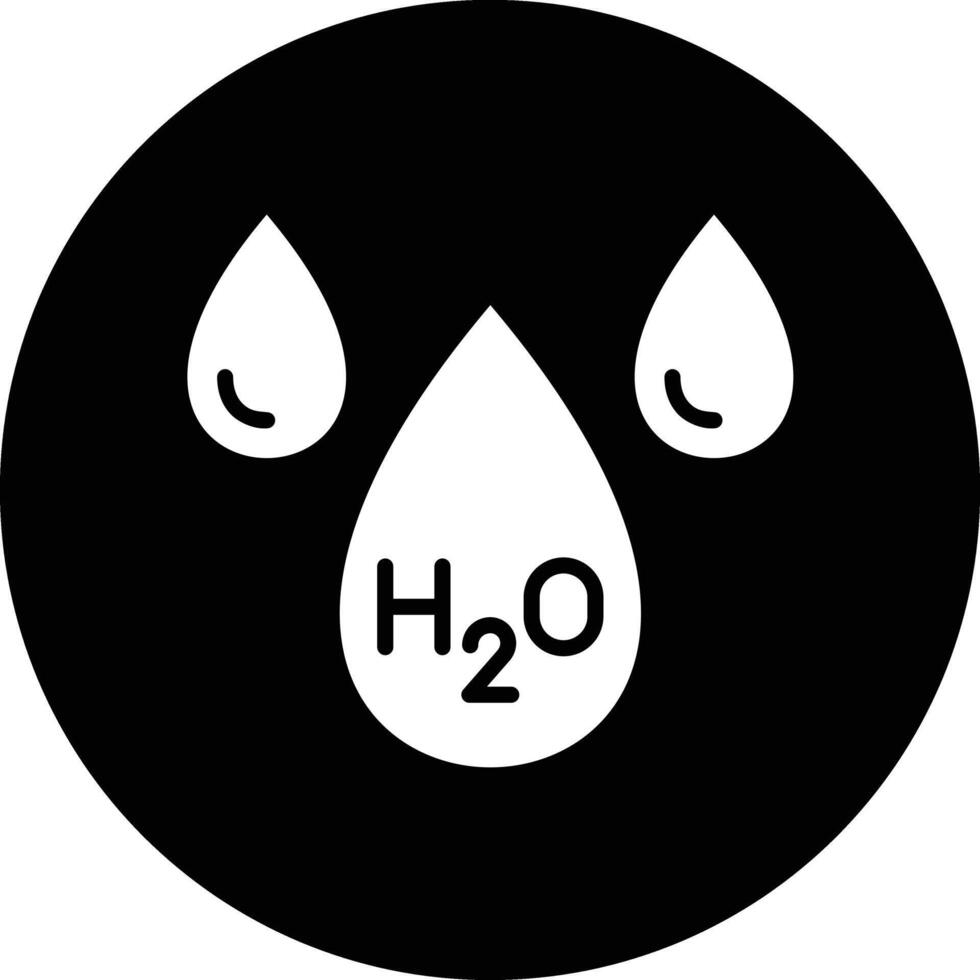 H2o Icon Design Illustration vector