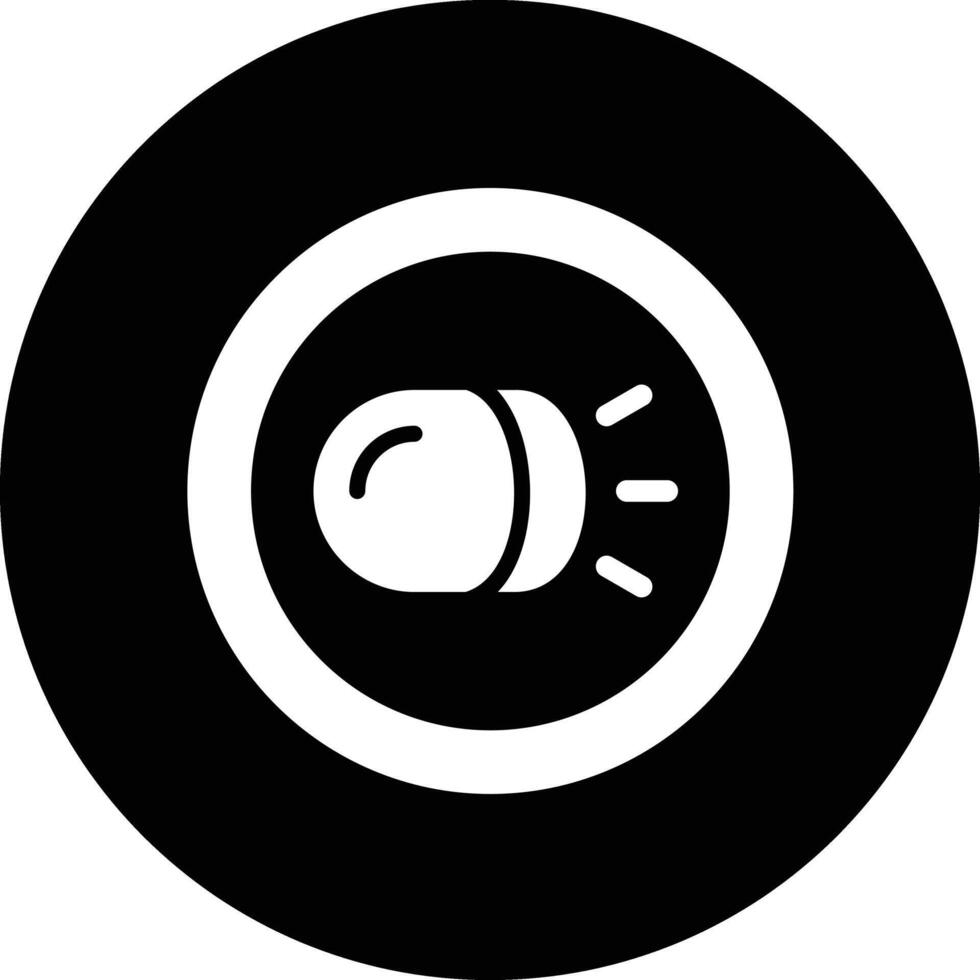 Headlight Icon Design Illustration vector