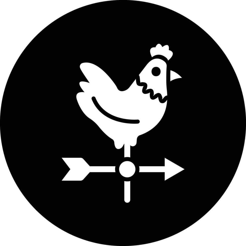 Weather Vane Icon Design Illustration vector