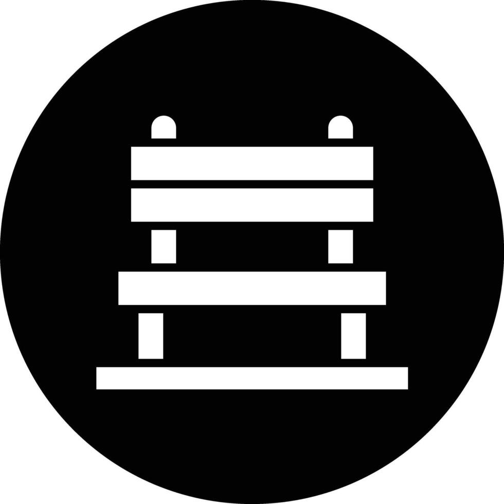 Bench Icon Design Illustration vector