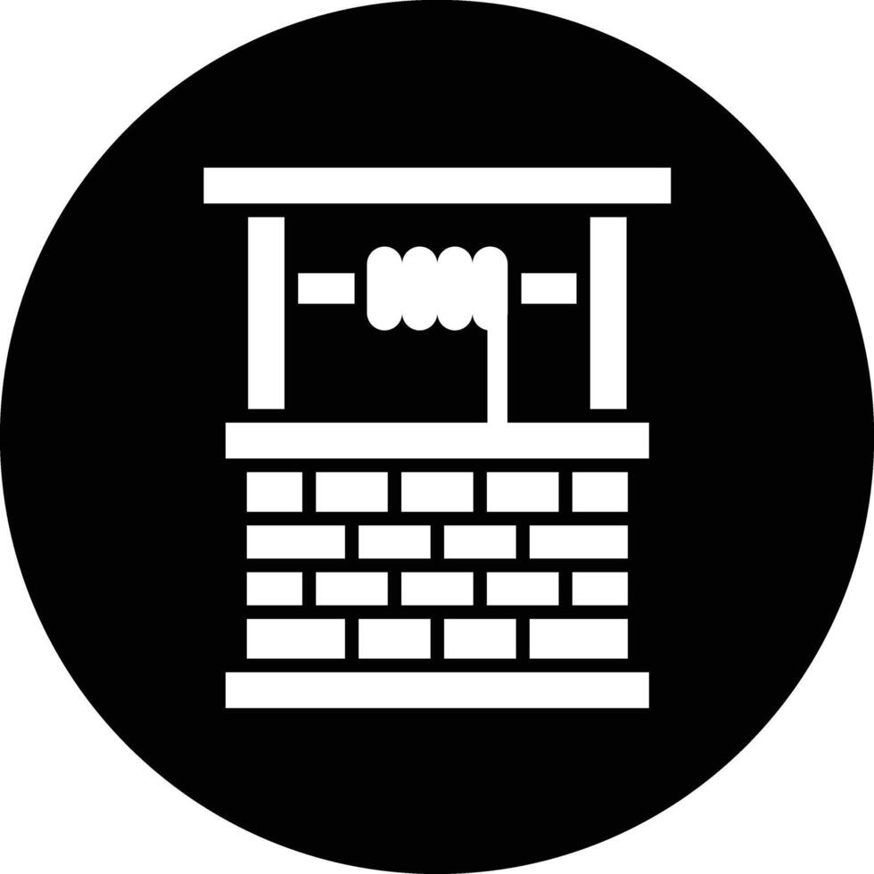Water Well Icon Design Illustration vector