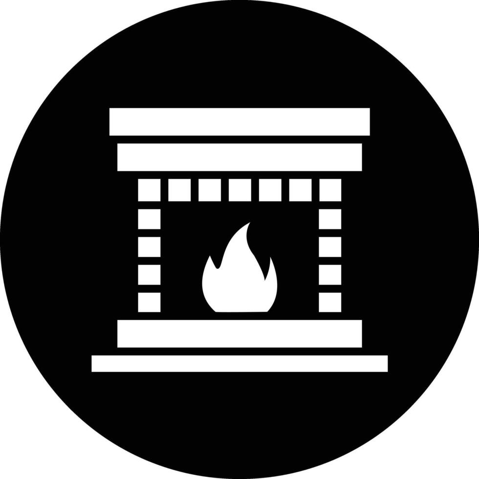 Fireplace Icon Design Illustration vector