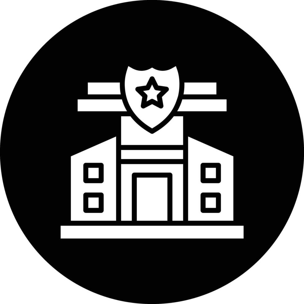Police Station Icon Design Illustration vector