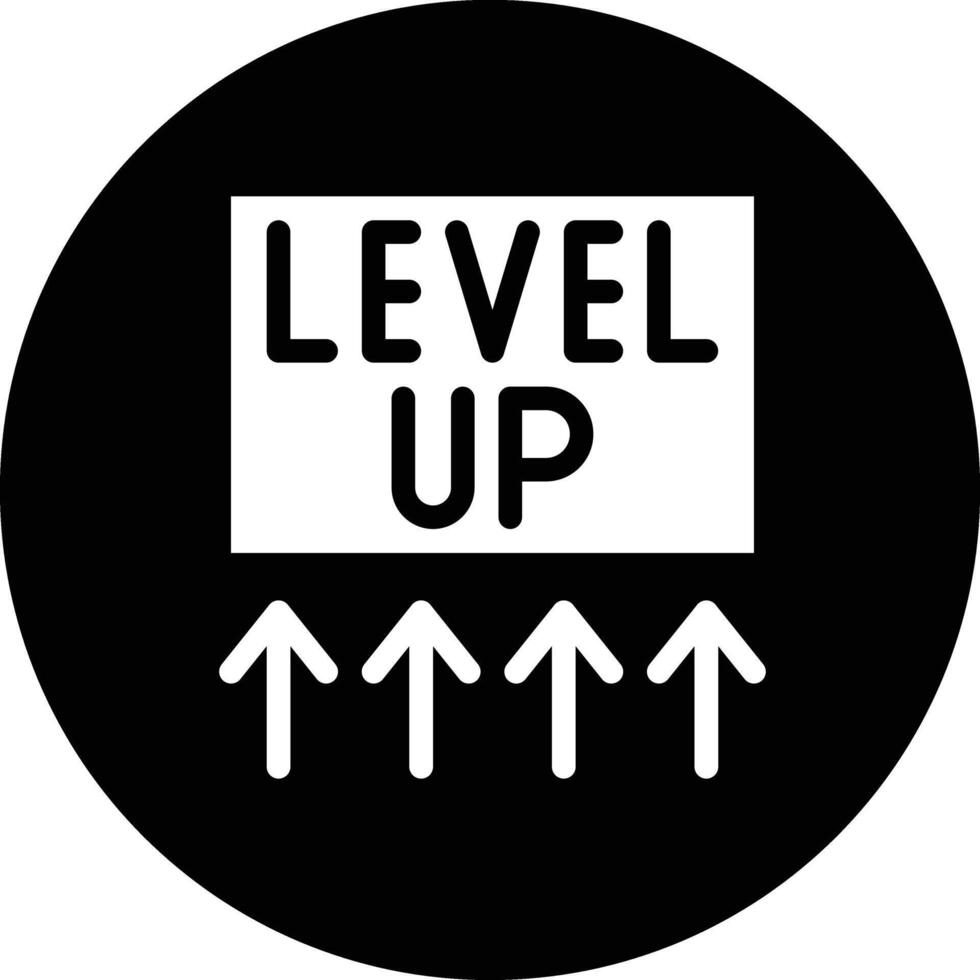 Level up Icon Design Illustration vector