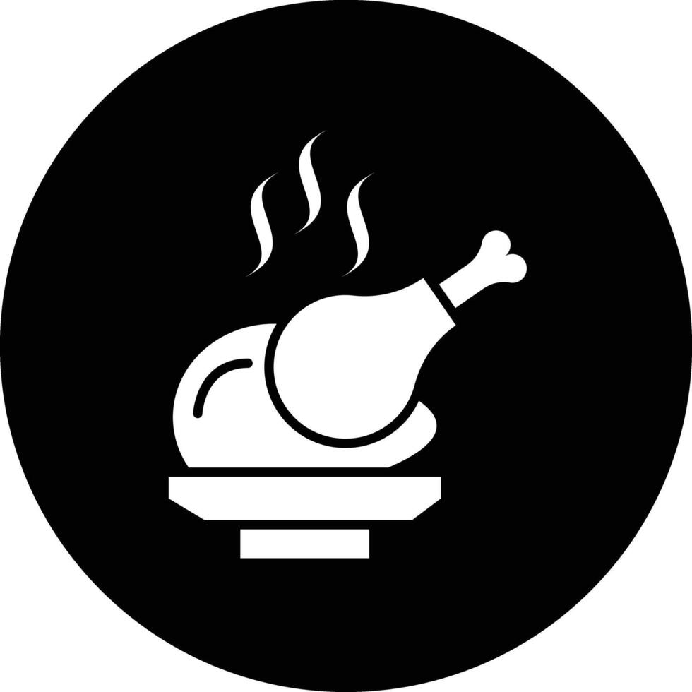 Fried chicken Icon Design Illustration vector