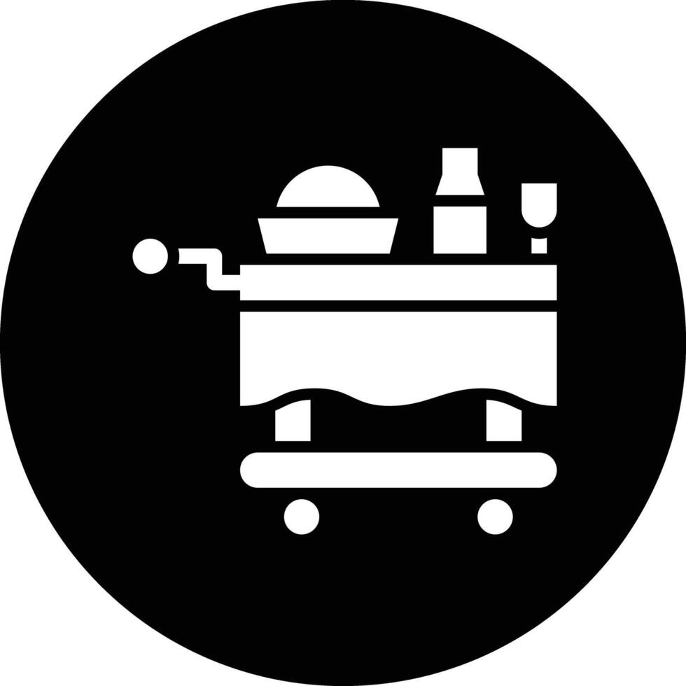 Food trolley Icon Design Illustration vector