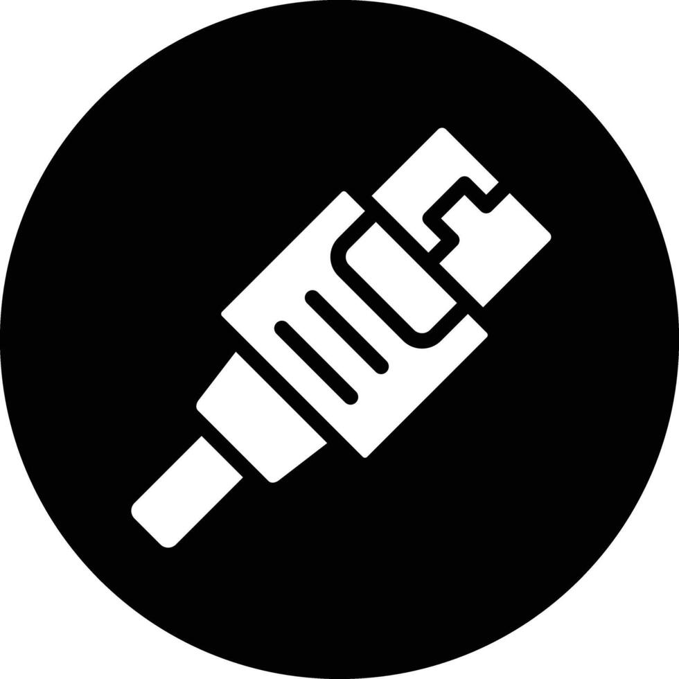 Usb cable Icon Design Illustration vector