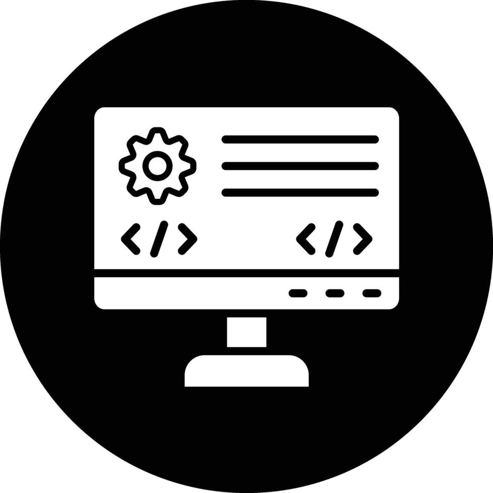 Backend Icon Design Illustration vector