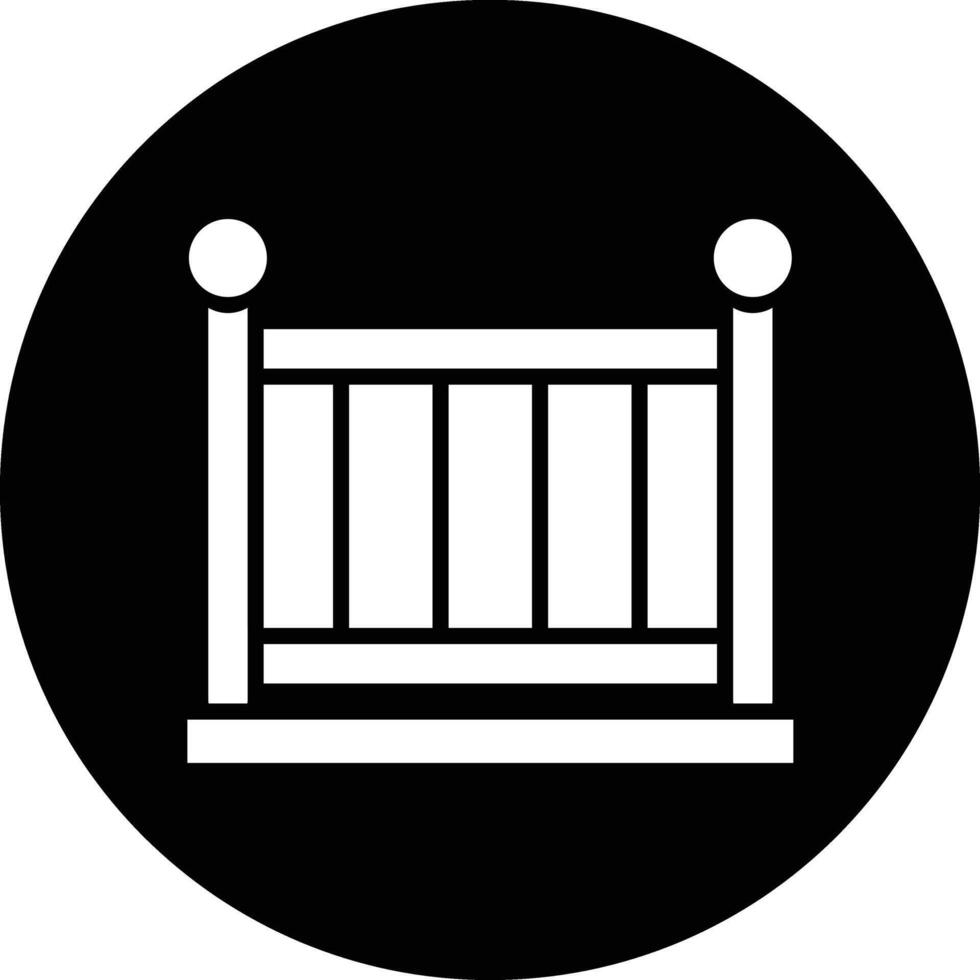 Baby Crib Icon Design Illustration vector