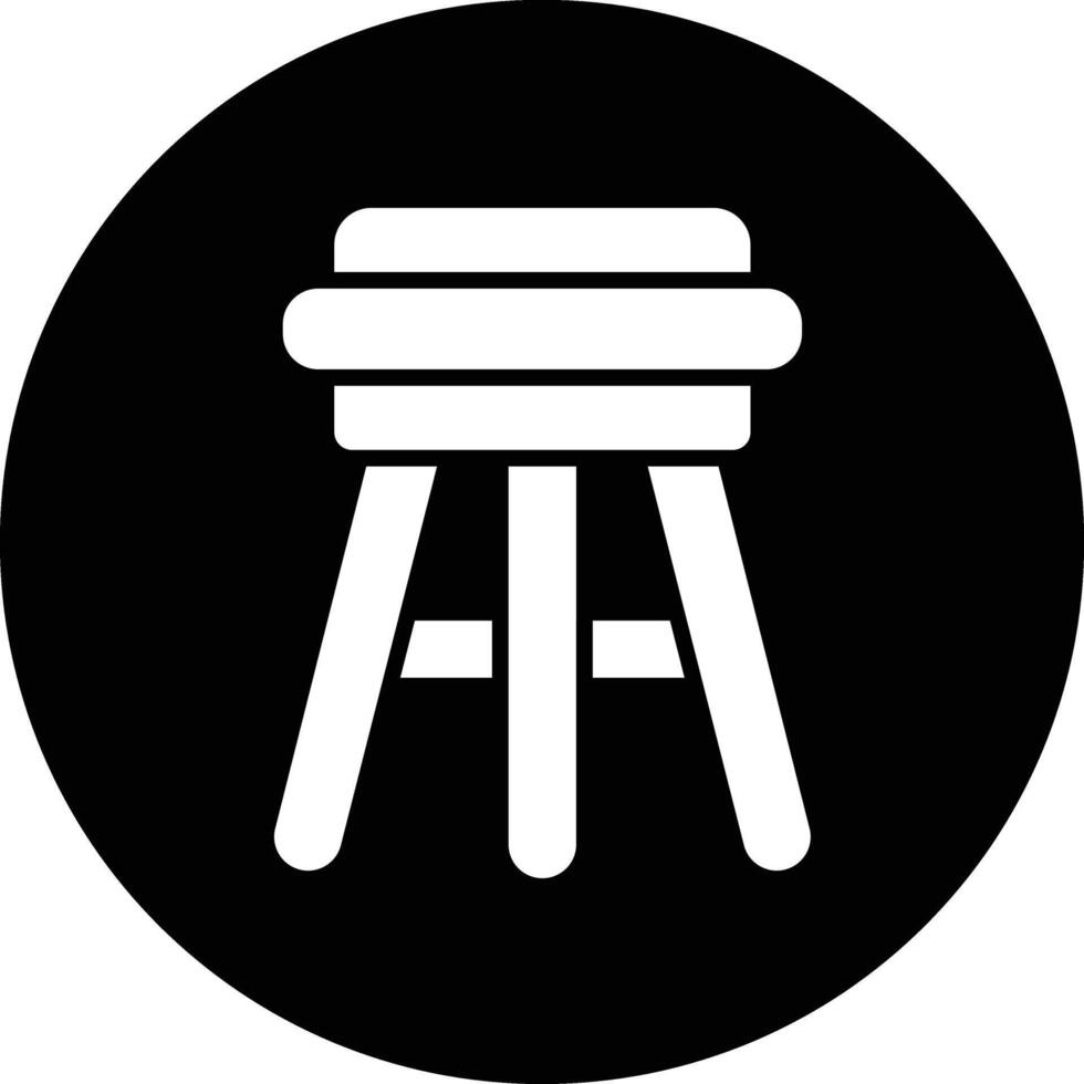 Stool Icon Design Illustration vector