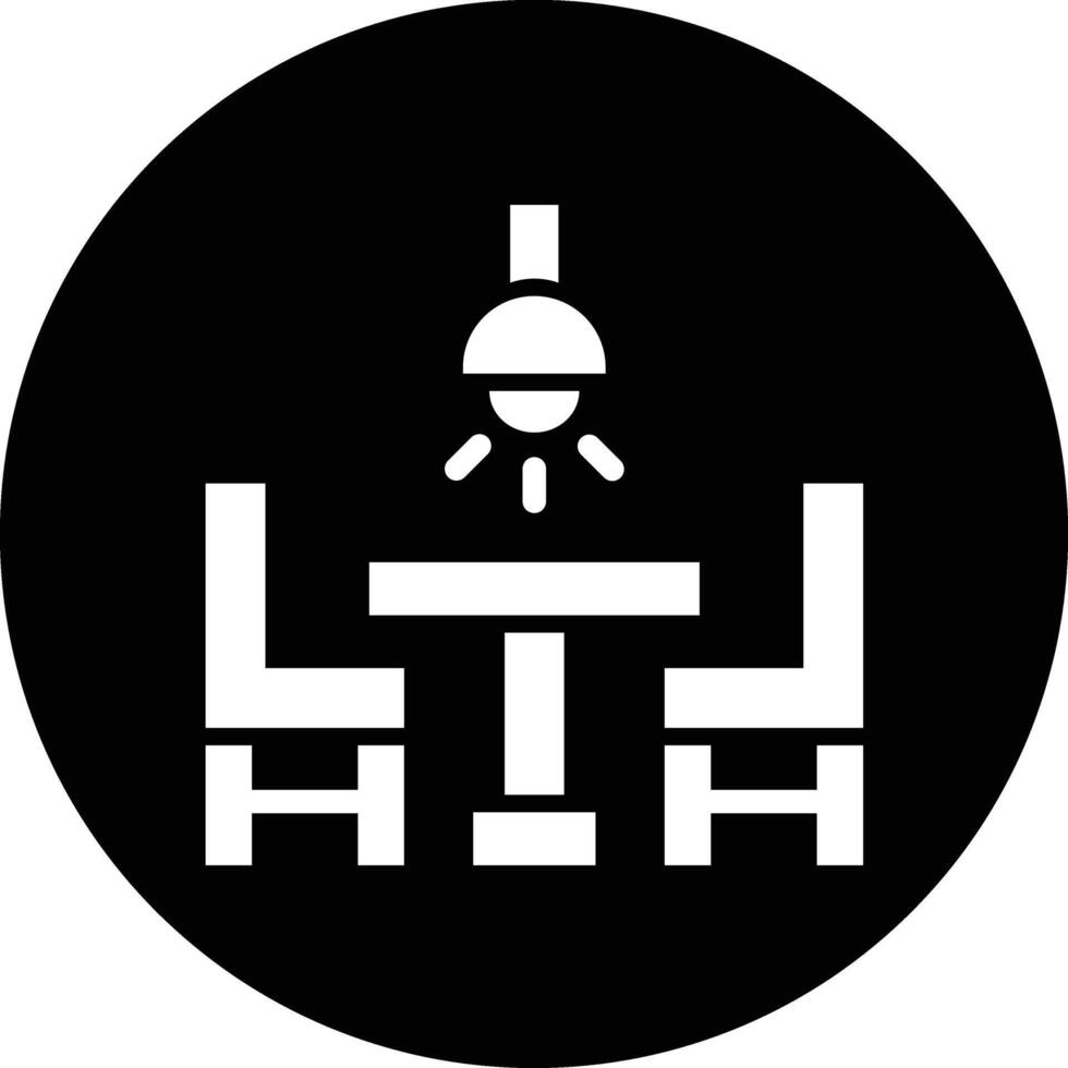 Dining Table Icon Design Illustration vector