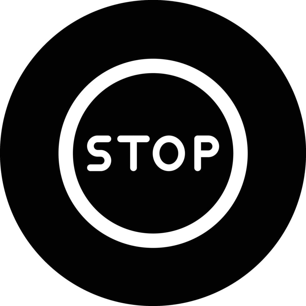 Stop Icon Design Illustration vector