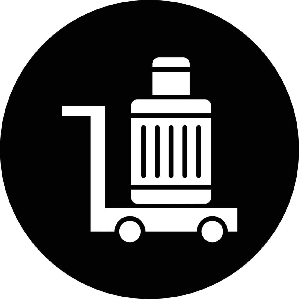 Airport Cart Icon Design Illustration vector