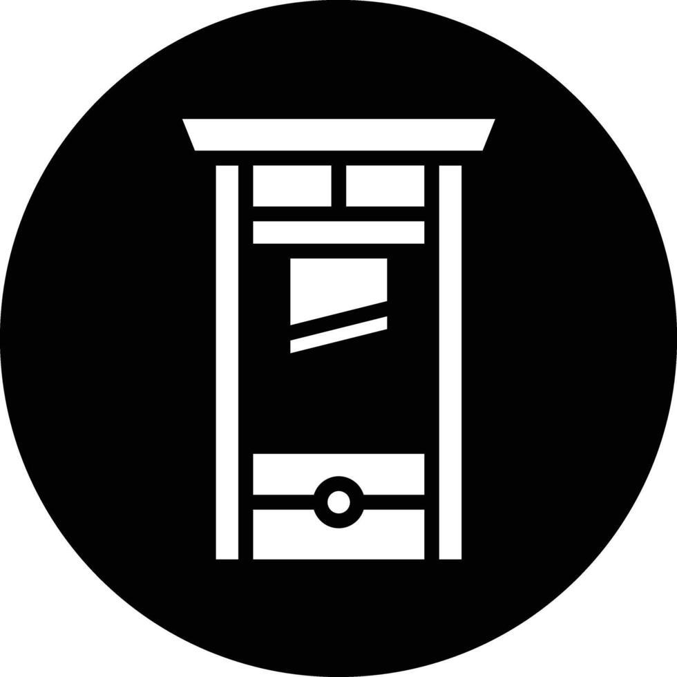 Guillotine Icon Design Illustration vector