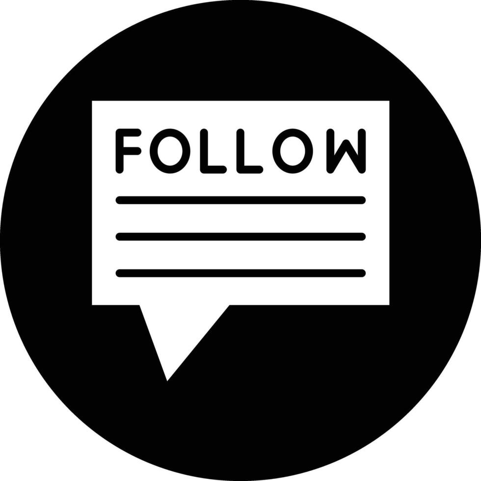 Follow Up Icon Design Illustration vector