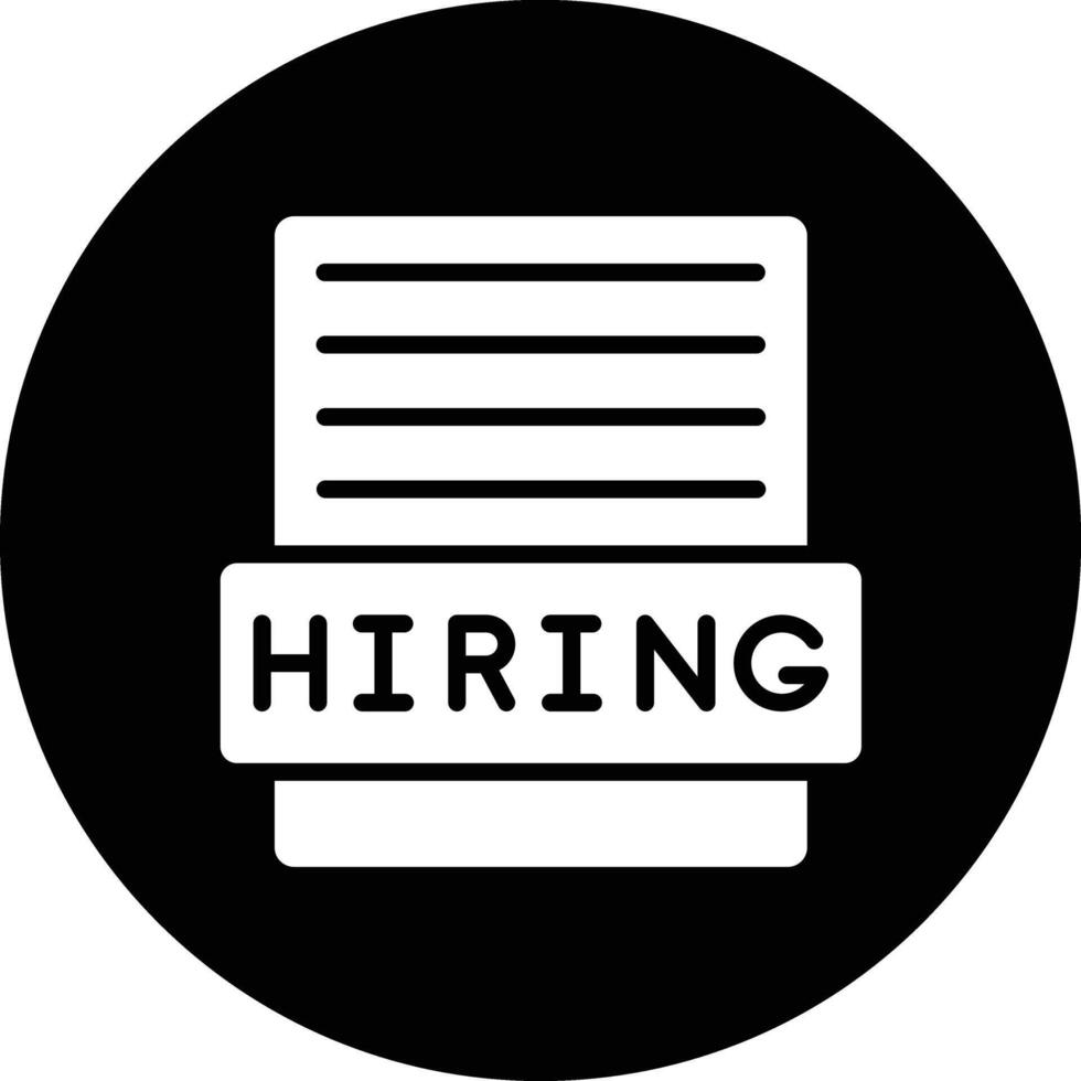 Hiring Icon Design Illustration vector